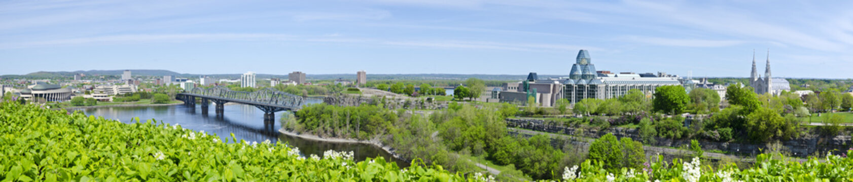 Panorama Seen from Parliament Hill Ottawa Canada