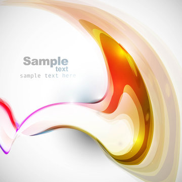 abstract colorful wave vector whit background