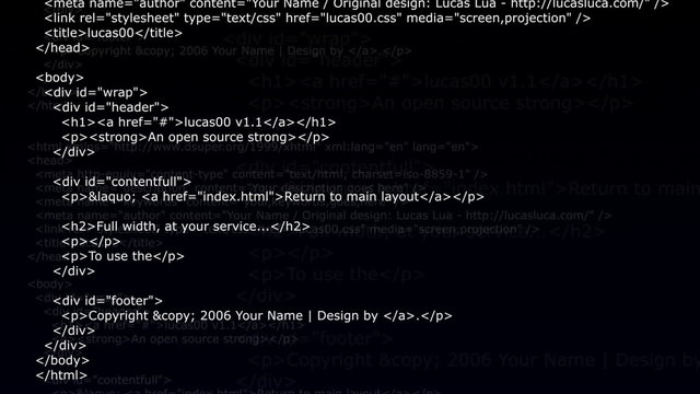 Html Code 2, Concept Web - HD1080