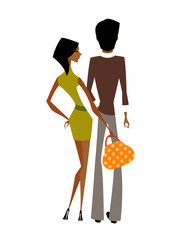 Couple standing together