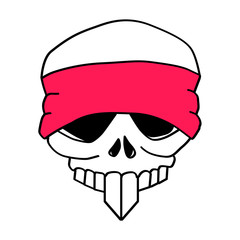 Headbanded Skull
