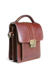Brown leather bag
