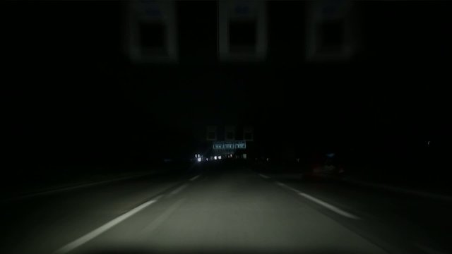 Fahrt bei Nacht