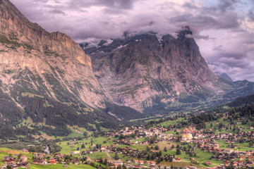 Grindelwald at sunset, Switzerland