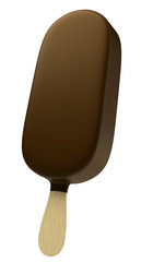 Bâtonnet de crème glacée sur fond blanc 1