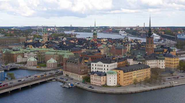 Panorama Gamla Stan Stockholm