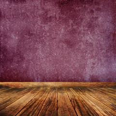 red wall grunge interior