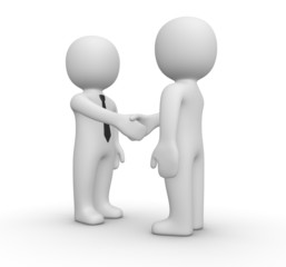 Handshake between two businessman