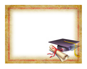 Graduation Blank Diploma