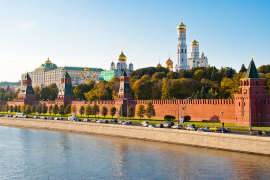 Kremlin view from Moscova, Moscow