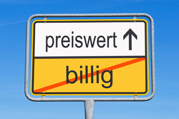 Fototapeta premium preiswert statt nur billig