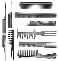 collection of combs