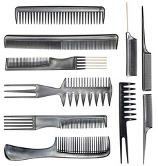 collection of combs