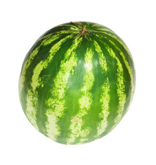 Big water melon. Isolated on white
