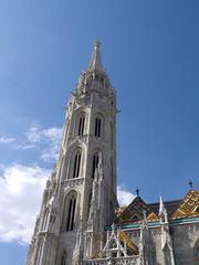 Fototapeta na wymiar St Matthias Cathedral Fishermens Bastion Budapest Hungary