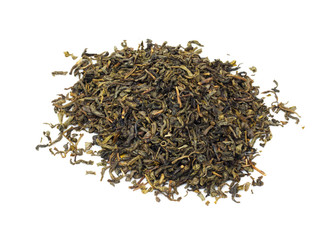 Green Tea Isolated On White