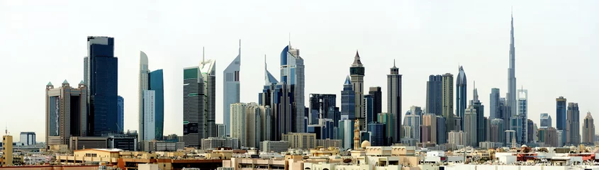 Foto op Plexiglas Dubai. World Trade Center en Burj Khalifa © Alexmar
