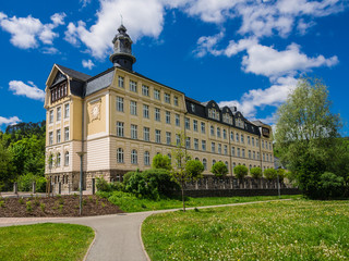 Fototapeta na wymiar Zabytkowy budynek w Meiningen.