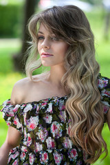 Naklejka premium Portrait beautiful woman