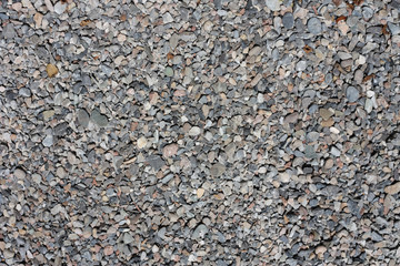 background of stone macadam of different colors