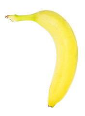 Ripe banana isolated on white background