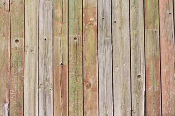 Close up of gray wooden fence panels