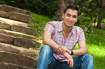 Obraz premium Young men