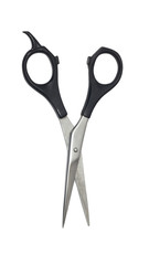 Professional Haircutting Scissors. Studio isolation on white.