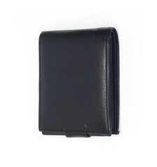 Black purse on a white background