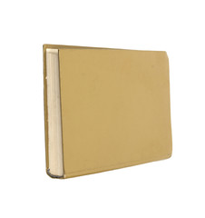 Yellow book isolated on white background