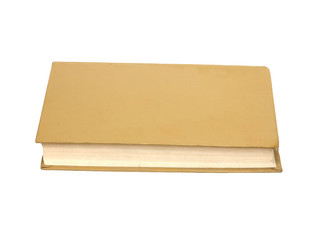 Yellow book isolated on white background