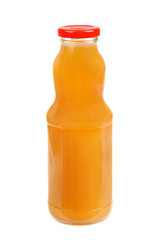 juice in a glasses  isolated  on  white background