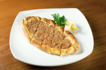 pita bread with meat