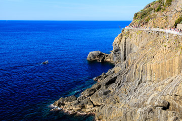 Love Road between Manarola and Riomaggiore in Cinque Terre, Ital