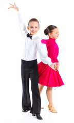 Young ballroom dancers