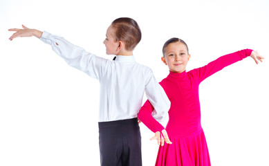 Young ballroom dancers