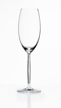 leeres Sektglas