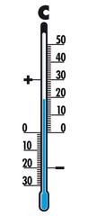 Thermometer Celsius Grad Illustration mit QXP9 Datei