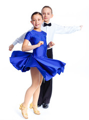 Young ballroom dancers