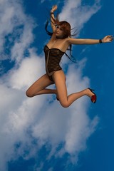 jumping in the sky