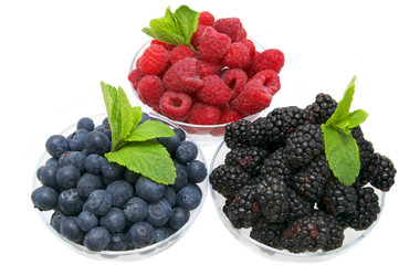 малина и черника