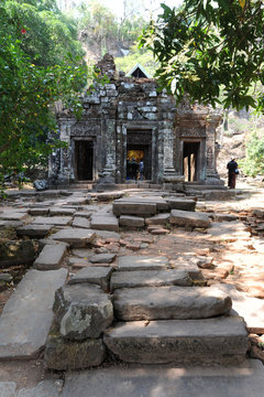 sito archeologico Khmer di Wat Phu a Champasak, Laos