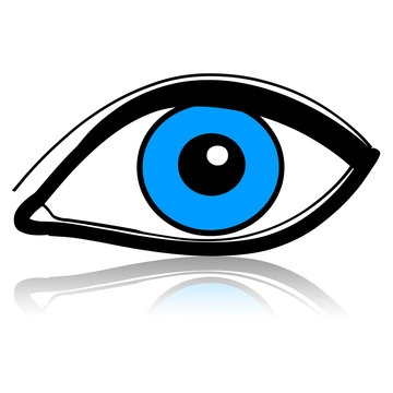 Oeil bleu