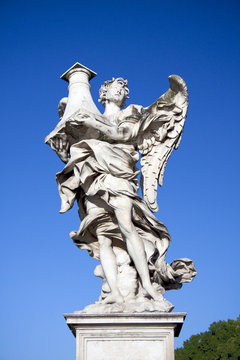 Angel with column