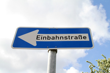 Obraz premium Einbahnstraße