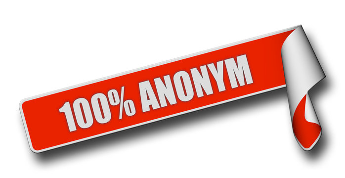 Band Sticker rot rore II 100% ANONYM