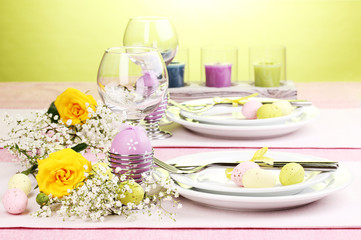 Easter table setting