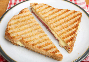Toasted Sandwich with Pastrami & Cheese
