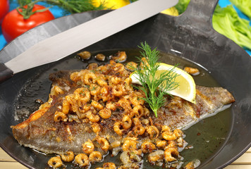 Scholle in der Pfanne