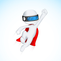 Obraz premium 3d Superhero in Vactor